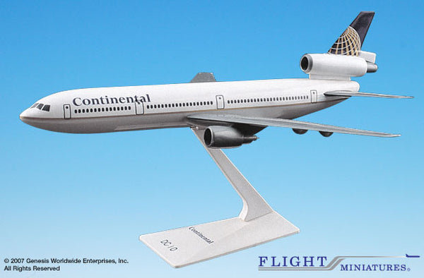 Flight Miniatures Continental Airlines DC-10 1/250 Scale Model with Stand