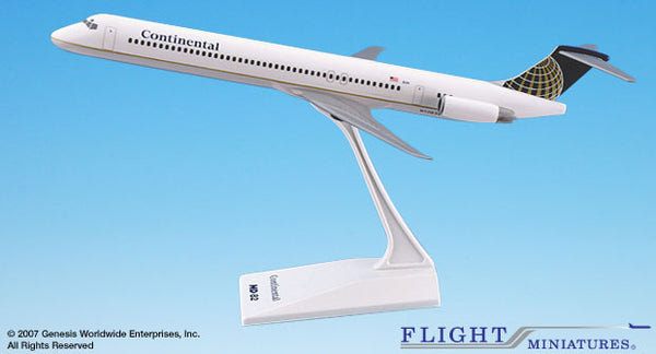 Flight Miniatures Continental Airlines MD82 1/130 Scale Model with Stand
