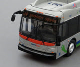 Washington Metro N4 Farragut Square 1/87 Scale New Flyer Xcelsior Charge Model Bus