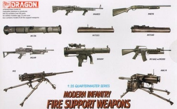 Dragon Modern Infantry Fire Support Weapons Set Model Kit 1/35 Scale