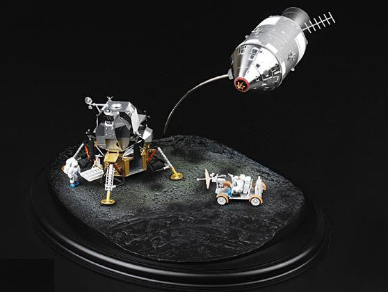 Apollo 16 "Lunar Highlands Exploration" CSM + LM + Lunar Rover 1/72 Scale Diorama