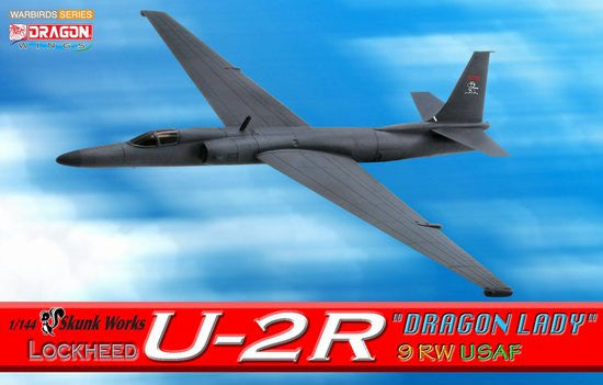 Dragon Skunk Works U-2R "Dragon Lady" 9RW USAF 1/144 Model w/ Stand & Gears