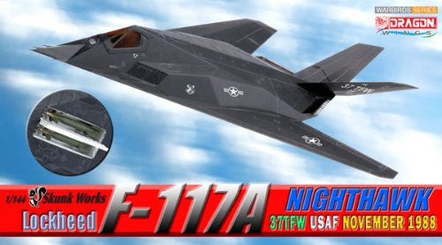 Dragon 51051 USAF F-117 Nighthawk, 37TFW (1988) 1/144 Model with Stand and Gears