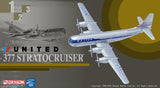 United Airlines Boeing 377 Stratocruiser 1/400 Model w/ Stand & Gears