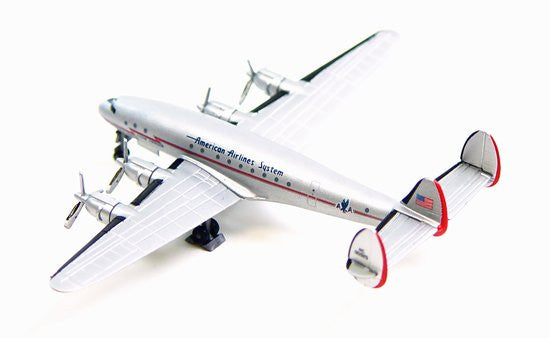 American Airlines L-049 Constellation 1/400 Model w/ Display Case & Stand