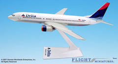 Flight Miniatures Delta Airlines Boeing 737-800 1/200 Scale Model with Stand
