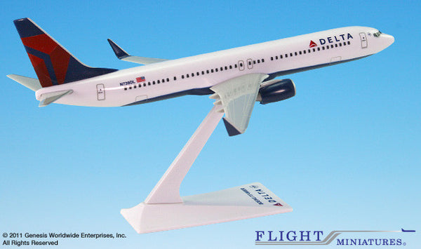 Flight Miniatures Delta Airlines Boeing 737-900 1/200 Scale Model with Stand