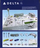 Delta Airlines Airport Playset with Planes Mat Buildings and Vehicles