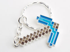 Minecraft Diamond Pickaxe Keychain
