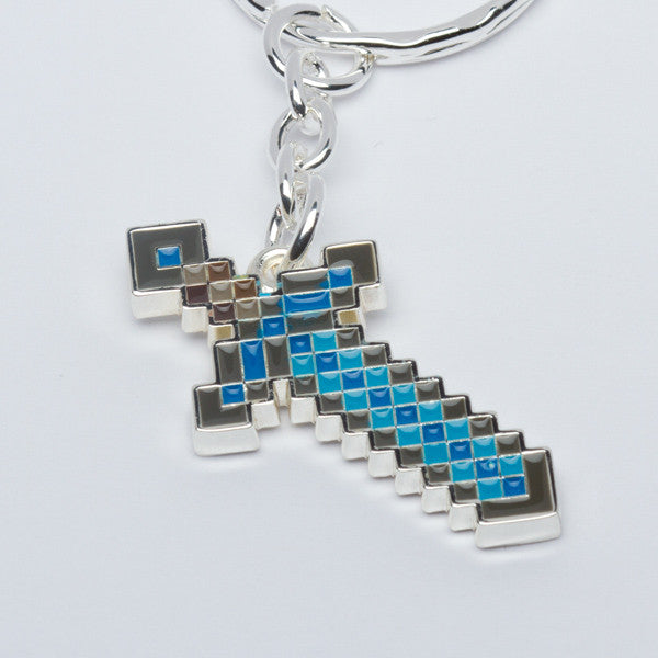 Minecraft Diamond Sword Keychain