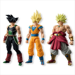 Bandai Shodo Dragon Ball Z Neo Action Figures Set of 3 Broly, Son Goku and Bardock
