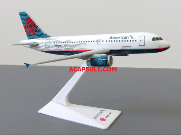 Flight Miniatures American Airlines America West Heritage Livery Airbus A319 1/200 Scale Model with Stand