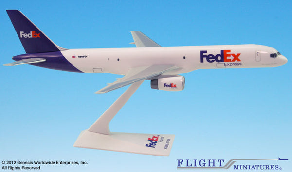 Flight Miniatures Fedex Boeing 757-200F 1/200 Scale Model with Stand