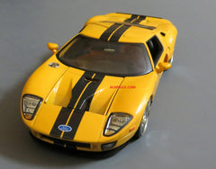 2005 Yellow Ford GT 1/24 Scale Diecast Model by Jada