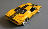 2005 Yellow Ford GT 1/24 Scale Diecast Model by Jada