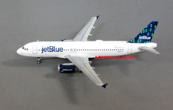 Gemini Jets Jetblue Airbus A320-200 (Hi-Rise Tail) 1/400 Diecast Model GJJBU1657 Reg N537JT