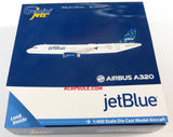 Gemini Jets Jetblue Airbus A320-200 (Hi-Rise Tail) 1/400 Diecast Model GJJBU1657 Reg N537JT