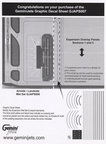 GeminiJets 1/400 Graphic Decal Sheet
