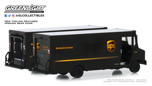 Greenlight HD Truck Series 17 1/64 Scale Diecast UPS 2019 Package Car Model Truck