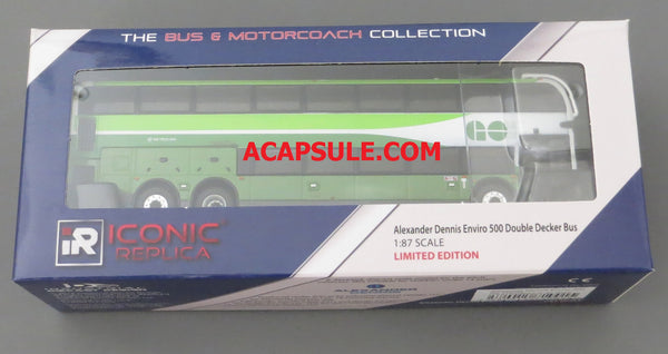 GO Transit - 1/87 Scale Alexander Dennis Enviro 500 Double Decker Bus Model