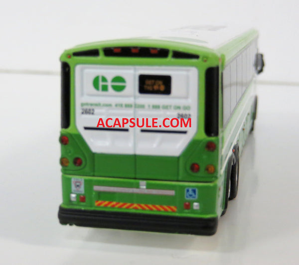 Go Transit #2602 Route 16 to Union Station - 1/87 Scale MCI D4505 Motorcoach Diecast Model