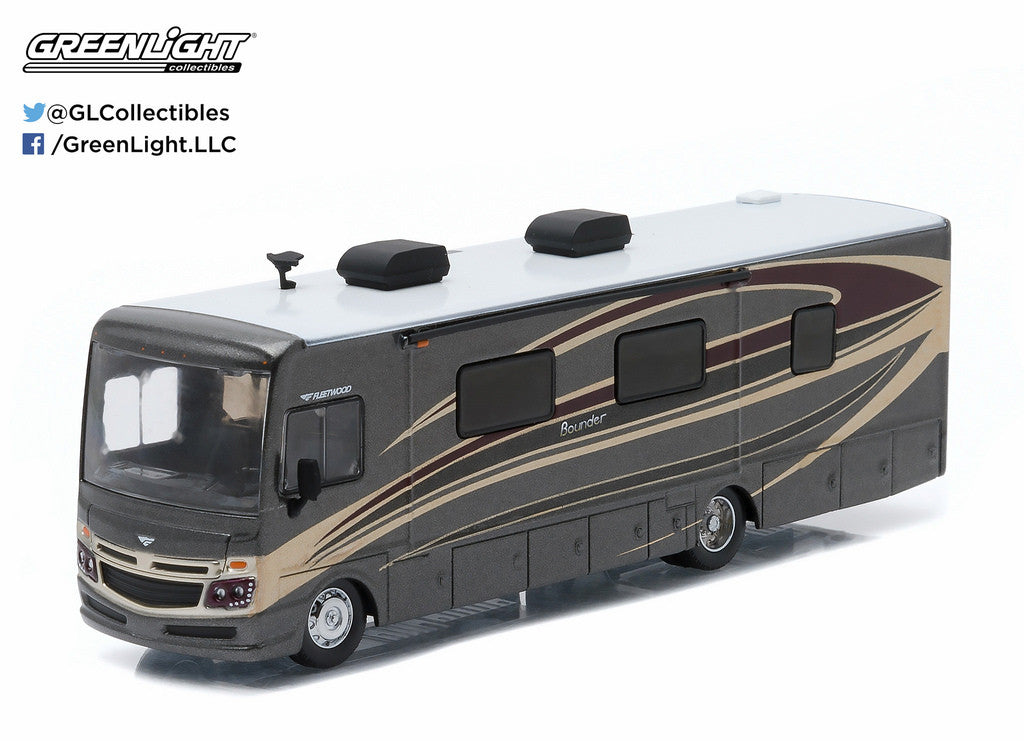1/64 グリーンライト FLEETWOOD BOUNDER 黒 1986 Fleetwood Bounder RV Black Bandit Collection Hobby