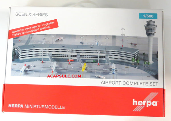 Herpa Airport Complete Set 516792 1/500 Scale