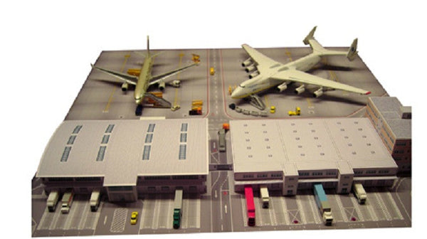 Herpa 526852 Airport Cargo Terminal cardboard model 1/500 Scale