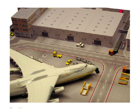 Herpa 526852 Airport Cargo Terminal cardboard model 1/500 Scale