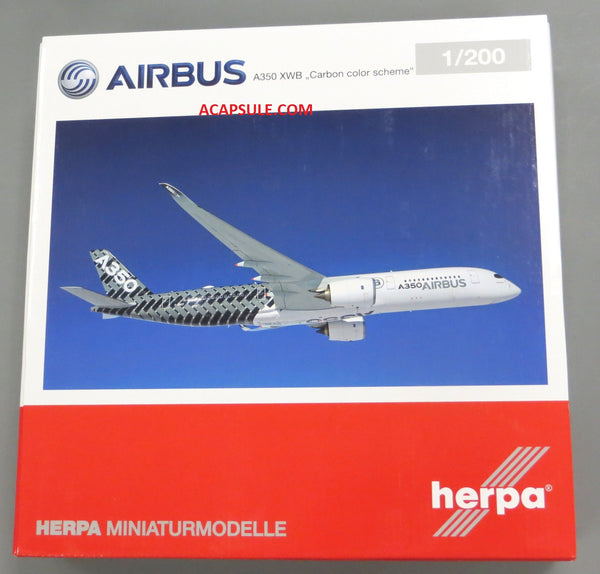 Herpa Airbus A350 XWB Carbon color scheme 1/200 Scale Model Reg F-WWCF
