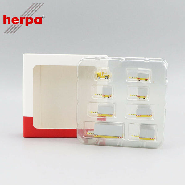 Herpa Airport Accessories Container trailers 1/200 Scale (HE557825)