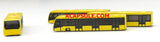 Herpa Scenix - Airport Bus Set - set of 4 Yellow Buses 1/400 Scale