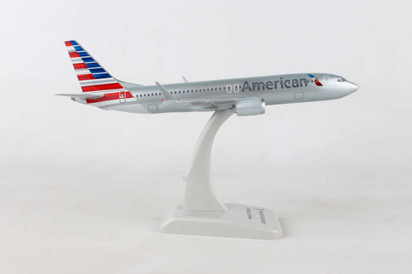 Hogan American Airlines Boeing 737 Max 8 1/200 Scale Model w Gears & Stand