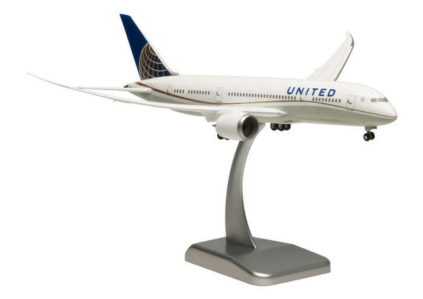 Hogan United Airlines Boeing Dreamliner 787-8 1/200 Scale Model w Gears & Stand