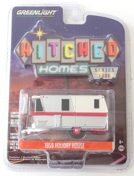 Greenlight Hitched Homes Series 4 1959 Holiday House 1/64 Scale Diecast Model