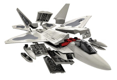 Lockheed F-22 Raptor Construction Toy with Stand