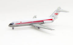 Jet-X TWA DC-9 Diecast Model 1/400 Scale N1070T
