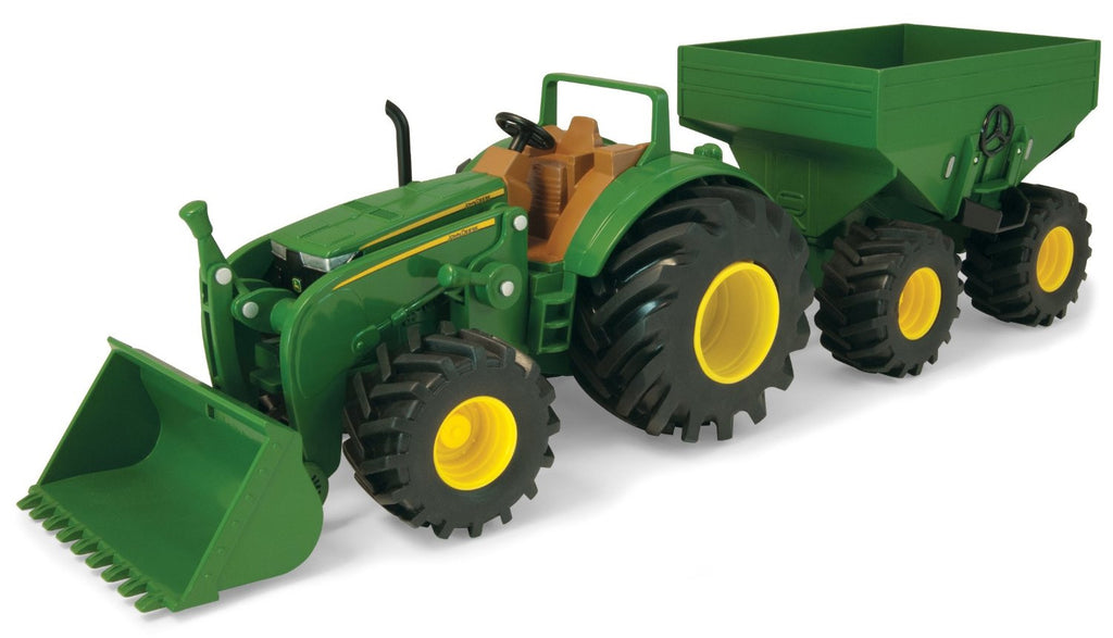 John Deere Monster Treads Tractor With Wagon and Loader Acapsule