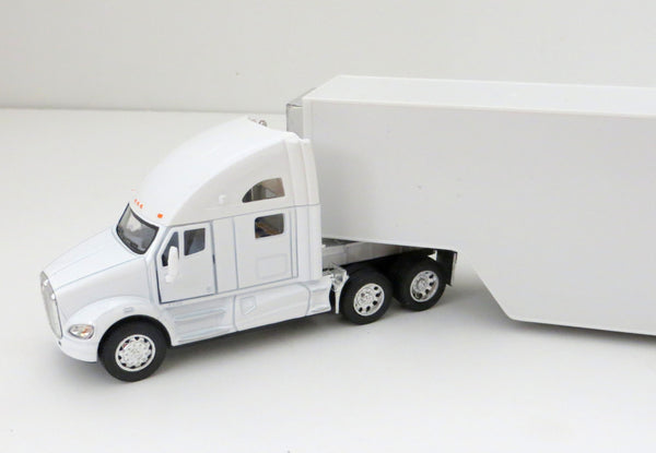 Kenworth T700 Tractor with White Trailer 1/68 Scale Toy Truck