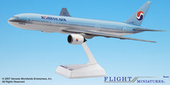 Flight Miniatures Korean Air Boeing 777-200 1/200 Scale Model with Stand