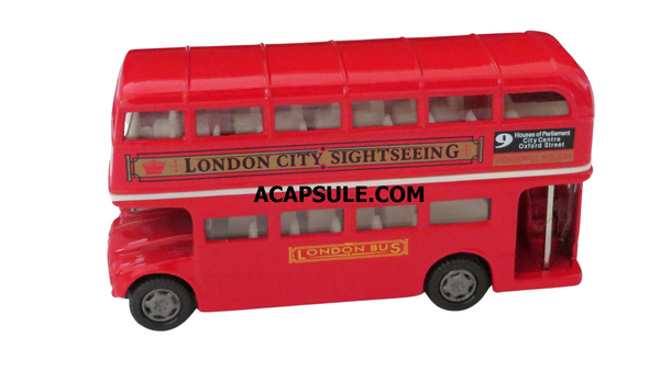 Diecast London Double Decker Bus 5 Inches with Window Box