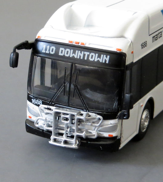 MARTA Atlanta #110 to Downtown 1/87 Scale New Flyer Xcelsior CNG Model Bus