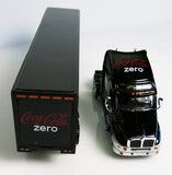 1/64 Diecast Coke Zero Long Hauler Tractor Trailer