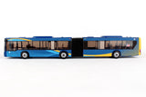 New Color Blue and Yellow New York City MTA Articulated Bus With Opening Door 16 Inches long