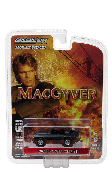 1987 Jeep Wrangler YJ from MacGyver 1/64 Scale Diecast Model