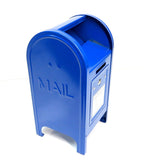 Blue Metal Mailbox Bank