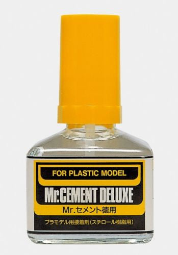 Mr. Cement Deluxe 40ml with Brush Applicator (Adhesive for Plastic Models) -INSTORE ONLY
