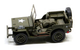 Diecast Willys Jeep US Army 1:32 Scale Model with Pullback Action