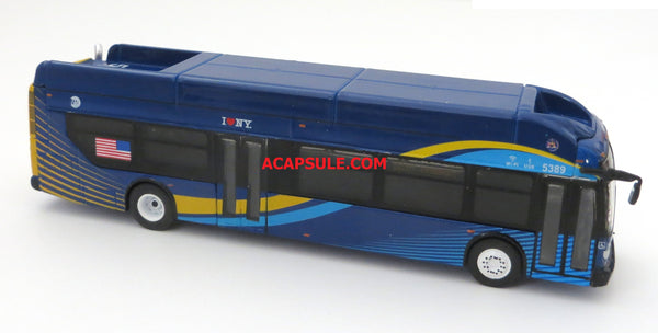 New York City Transit Q10 to JFK Airport 1/87 Scale New Flyer Xcelsior Transit Bus