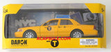 NYC Taxi Ford Crown Victoria 1/24 Diecast Car in Window Box